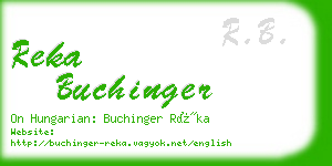 reka buchinger business card